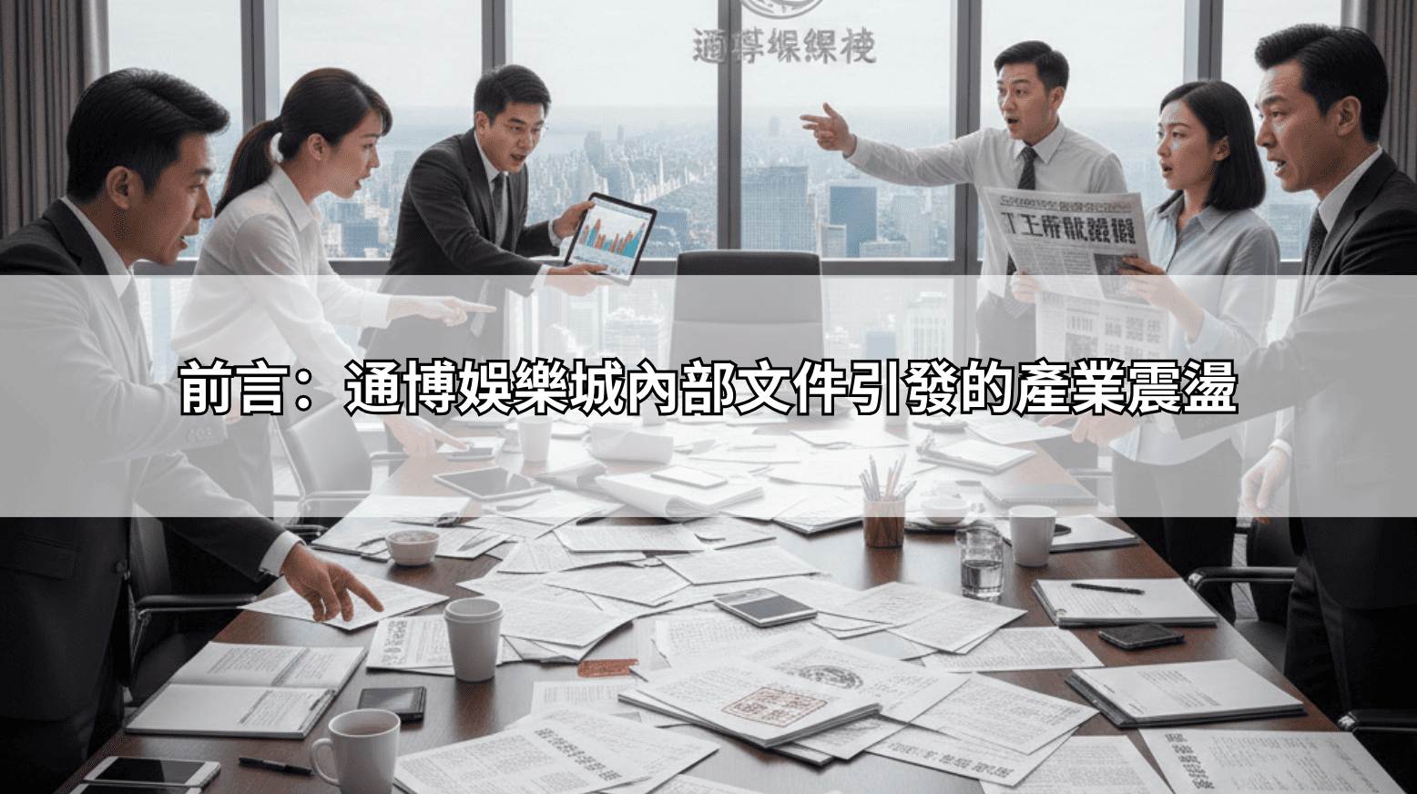 前言：通博娛樂城內部文件引發的產業震盪
